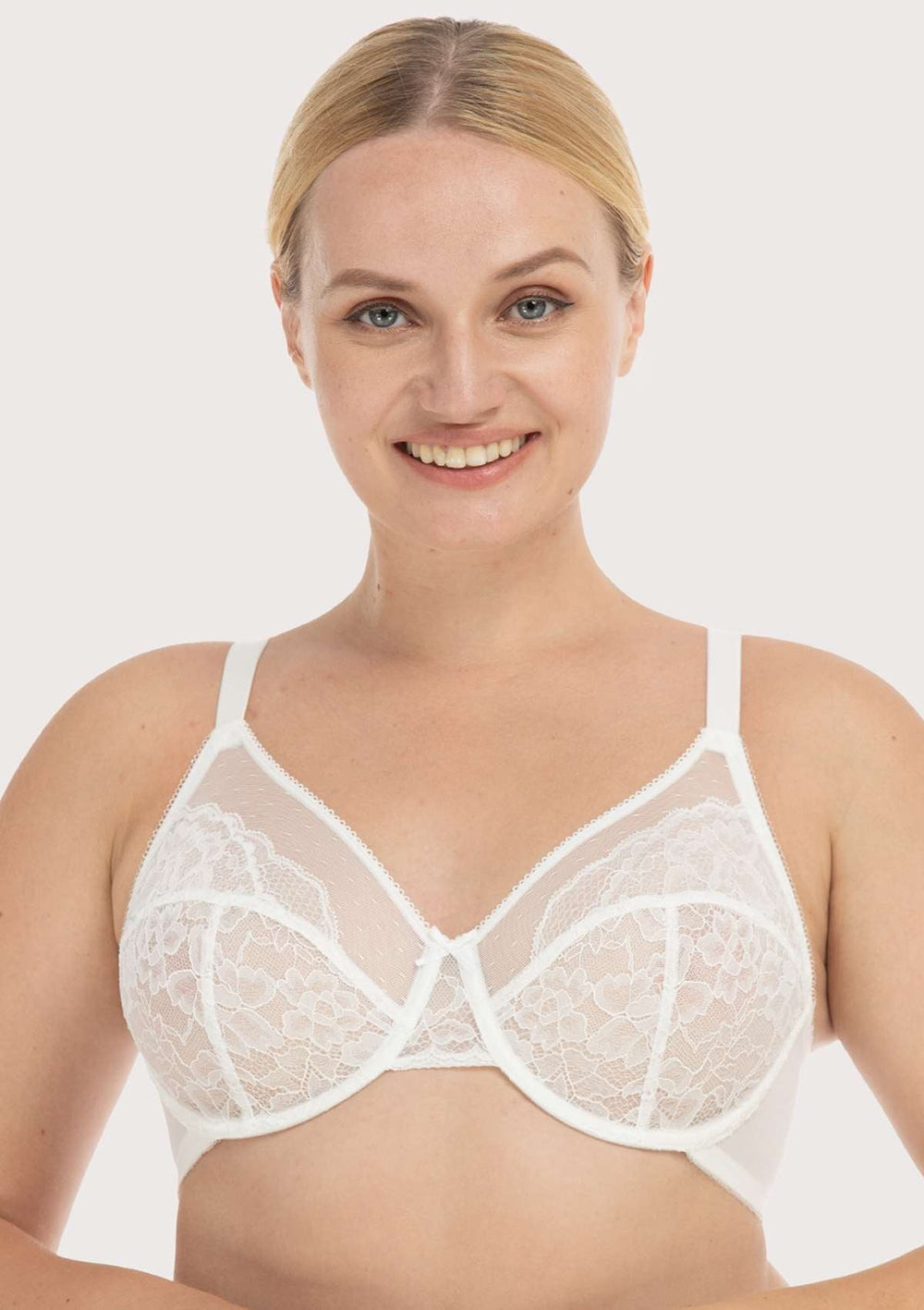vet-ixioh Plus Size Womens 2PC Comfy Straps Daily Wear Bras Push Up  Bralette Full Coverage Bra Floral Lace T-Shirt Bra Beige at  Women's  Clothing store