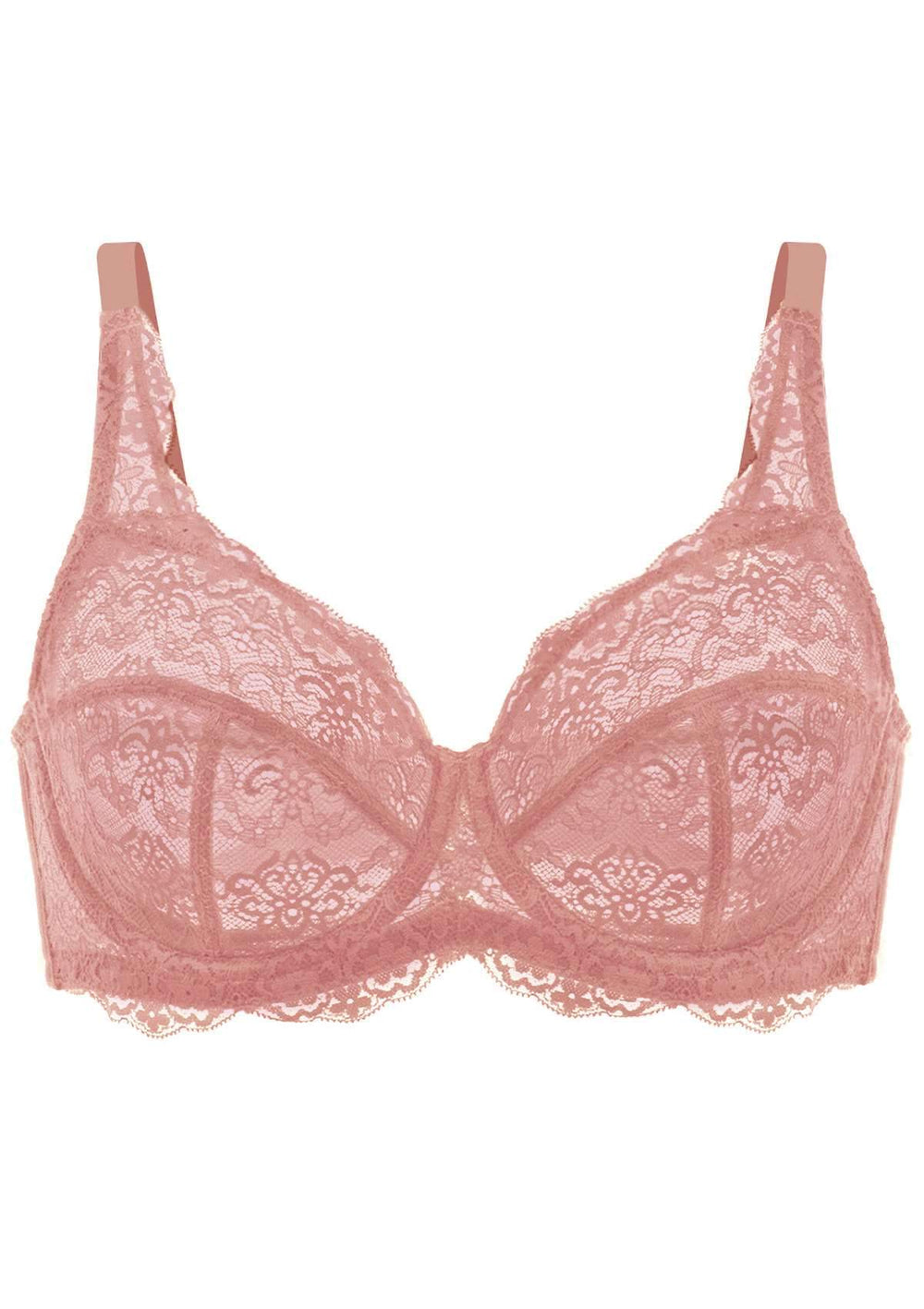 Florale Mudan Wired Non Padded Visual Minimizing Bra in Abstinthe