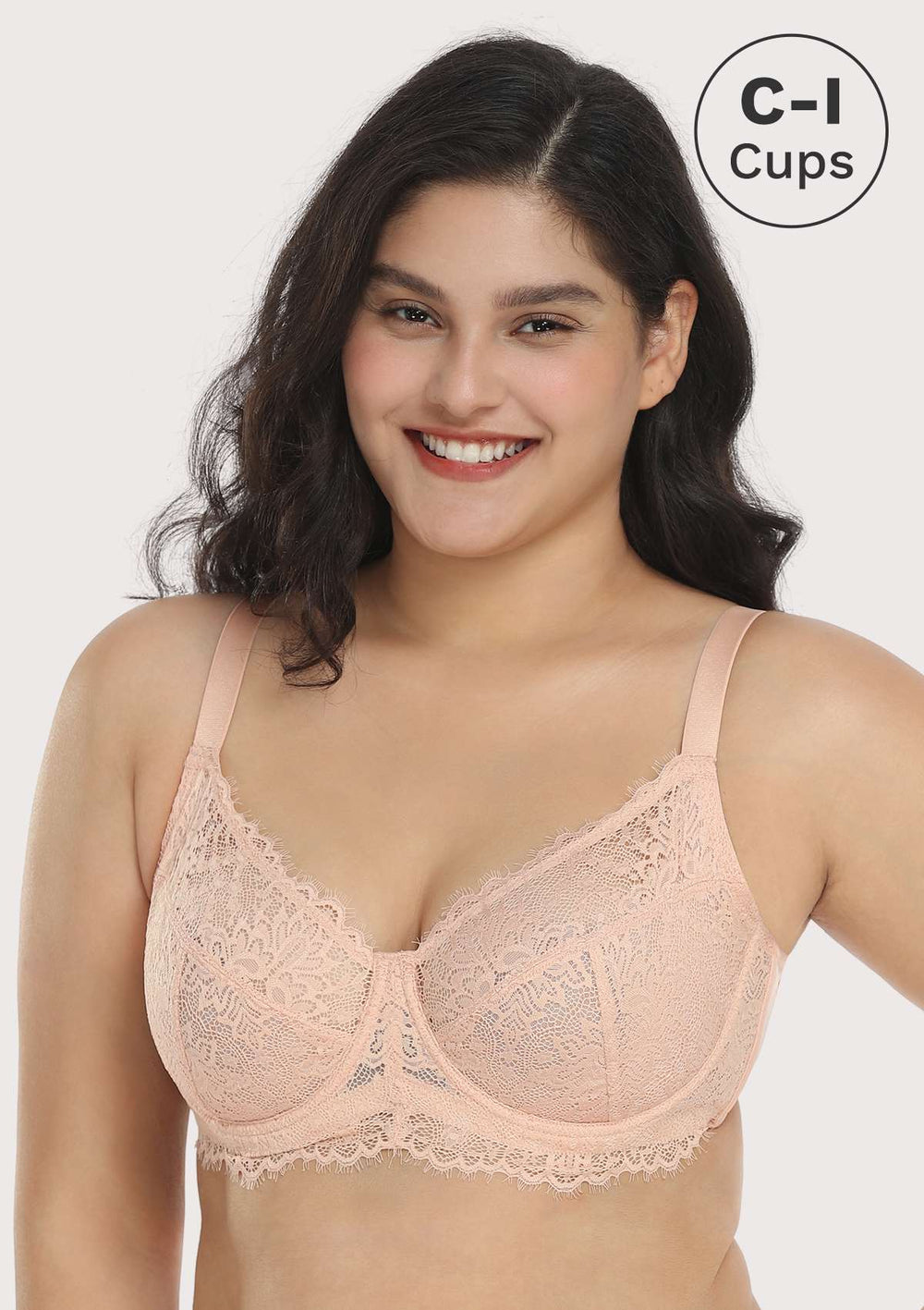 HSIA Rosa Bonica Lace Unlined Lightweight Bra For Petite Frame