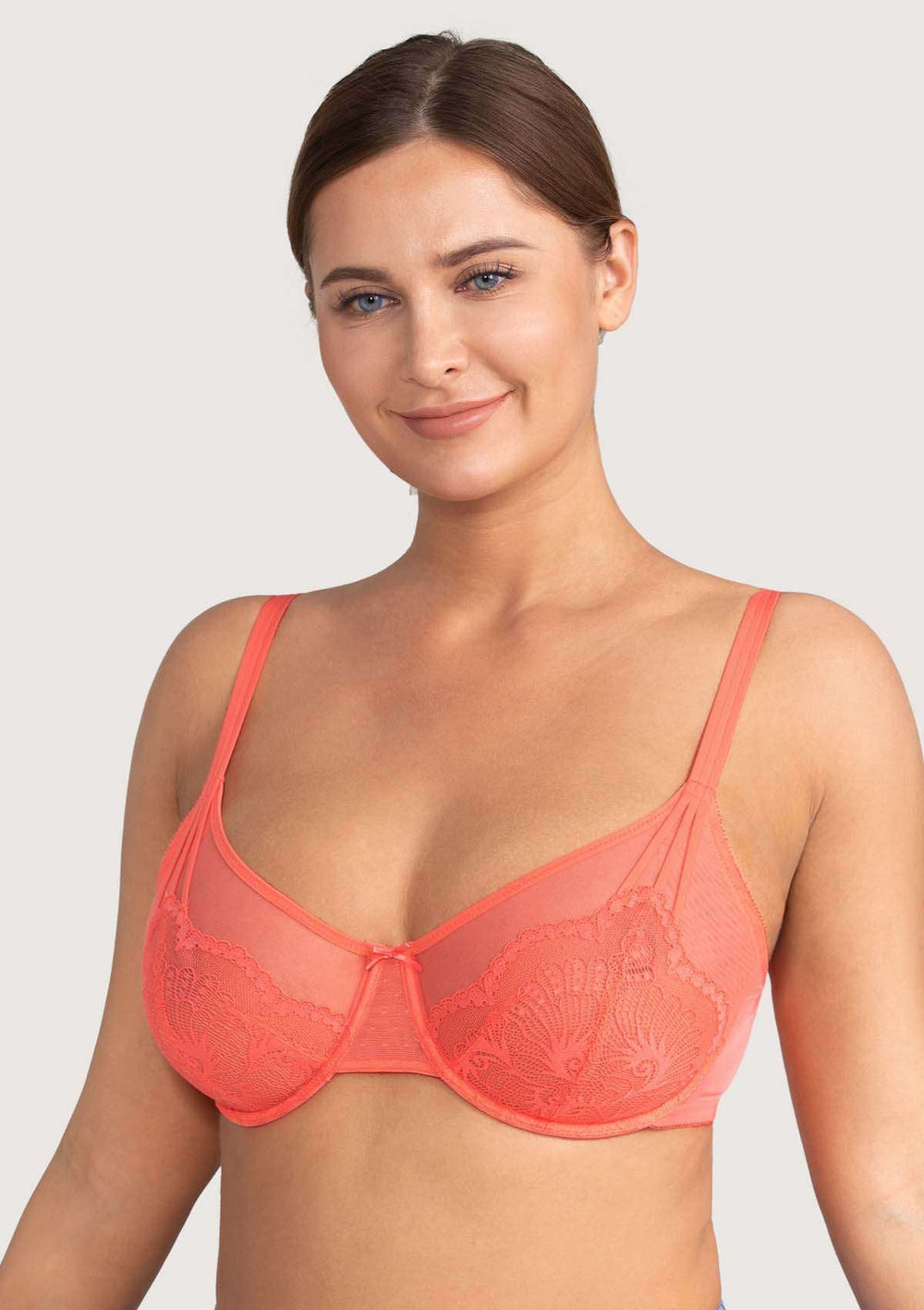 HSIA Minimizer Bra Underwire Unlined Full Bust Bra Non-Padded Sexy lace Bra,  12 Colors