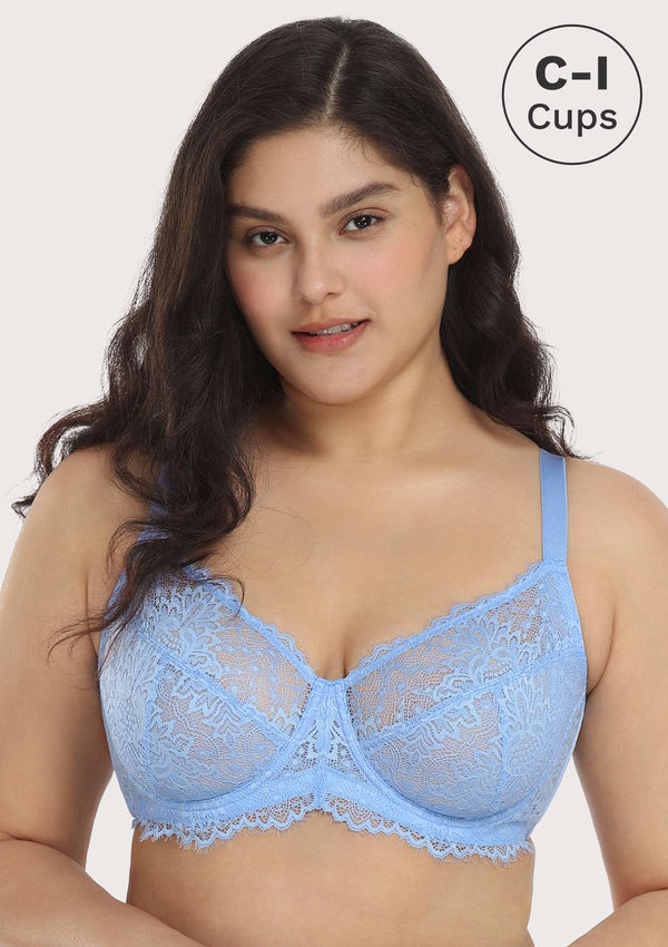 New Colors on the Blossom Lace Bras: Introducing Raspberry and Balsam Blue  - Hsialife