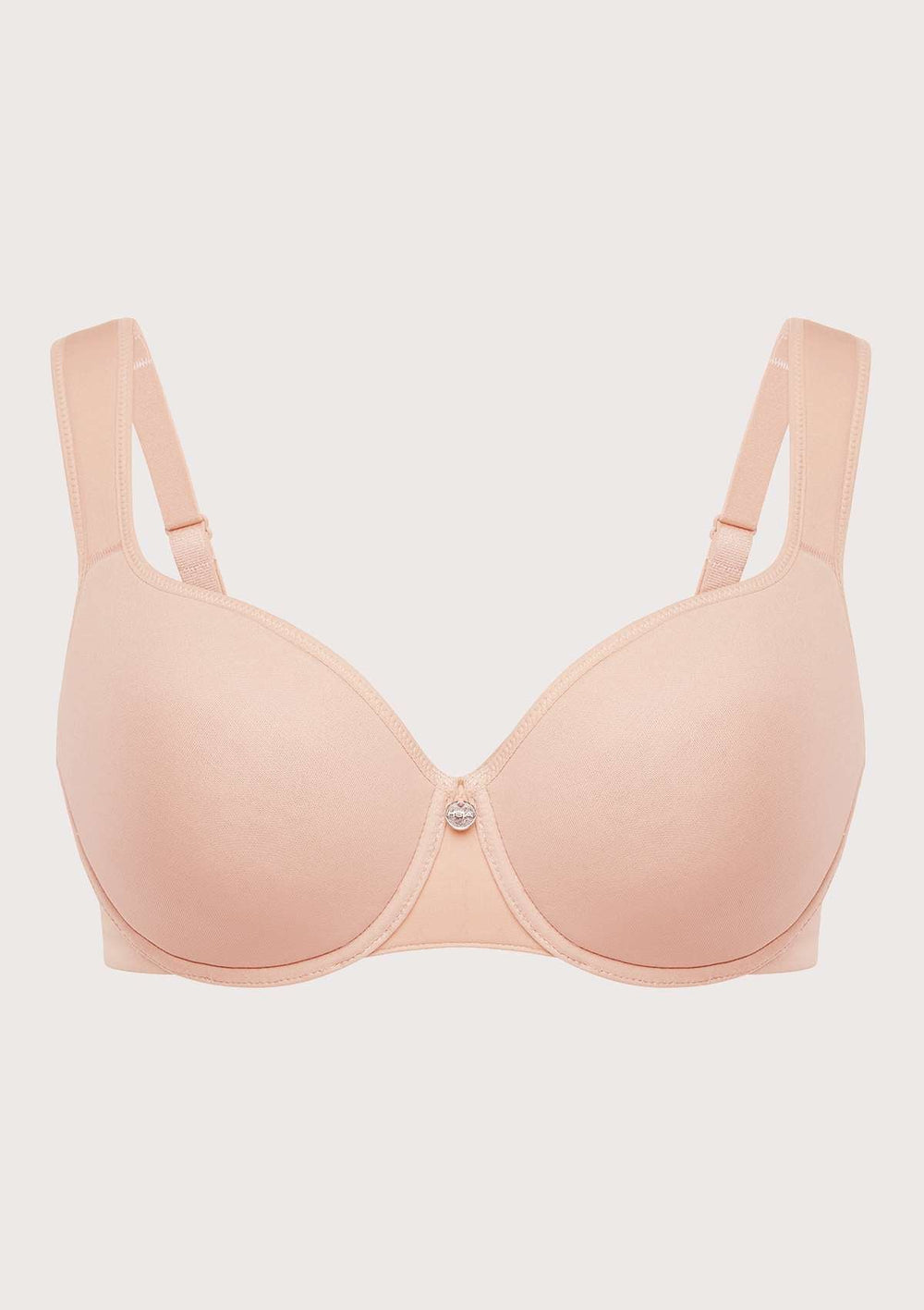 Buy Tchibo women non padded underwire minimizer bra dark pink Online