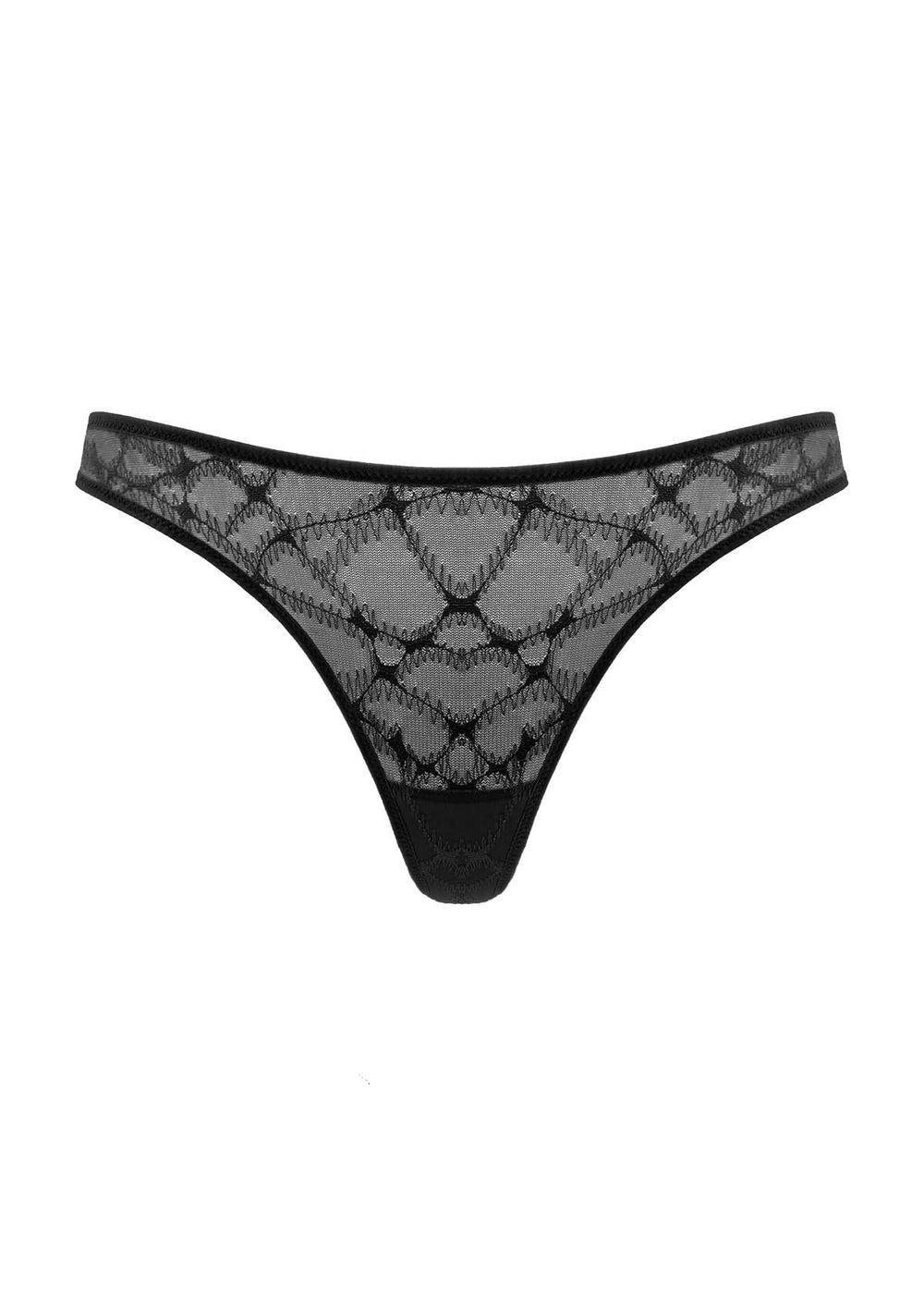 HSIA Ribbed Knit Cotton Thong Underwear 3 Pack