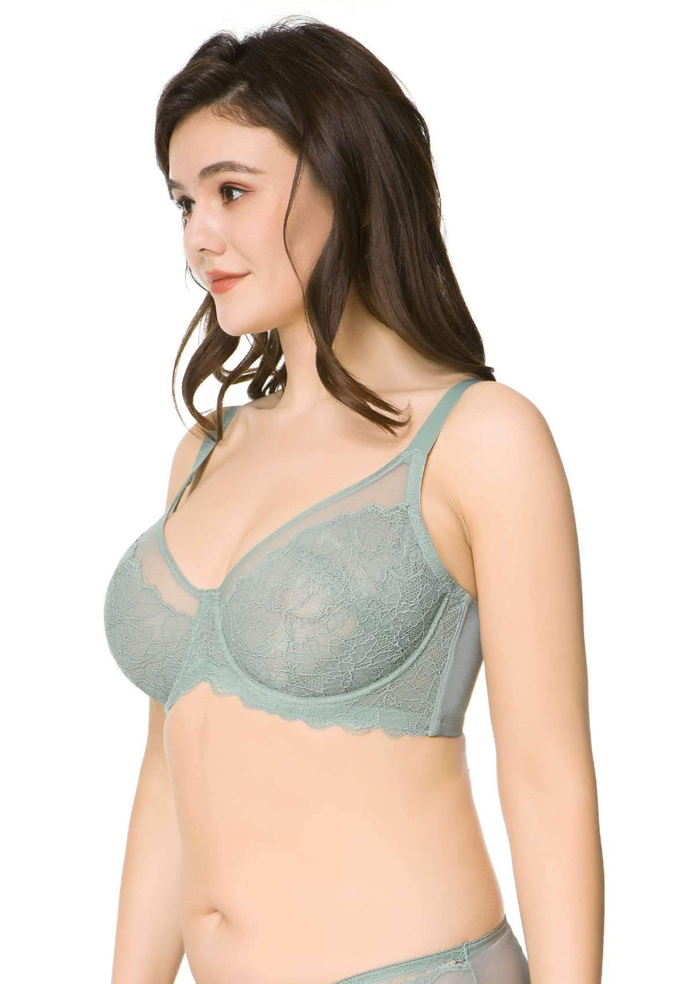 HSIA Sexy Floral Lace Minimizer Bra