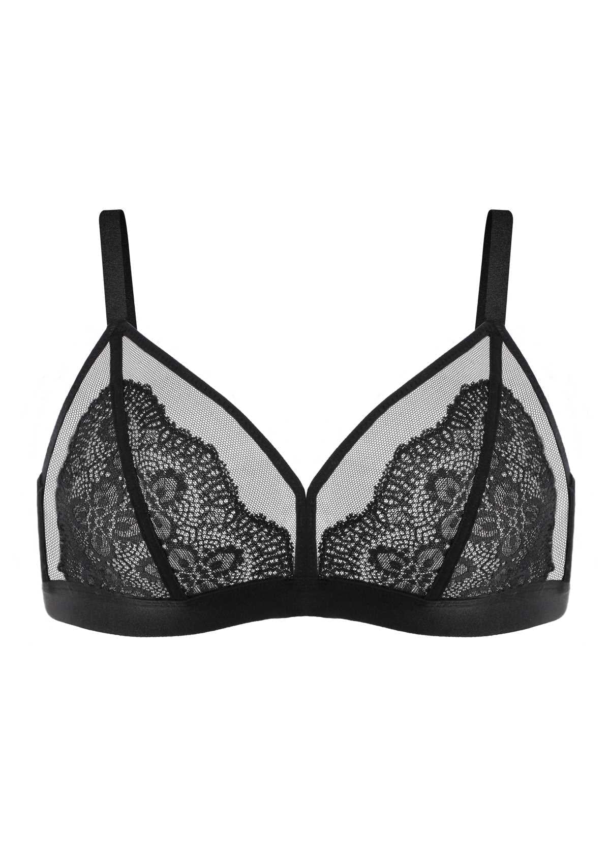 HSIA Triangle Sheer Lace Bra for Small Chest: Cute Wire-Free Bra