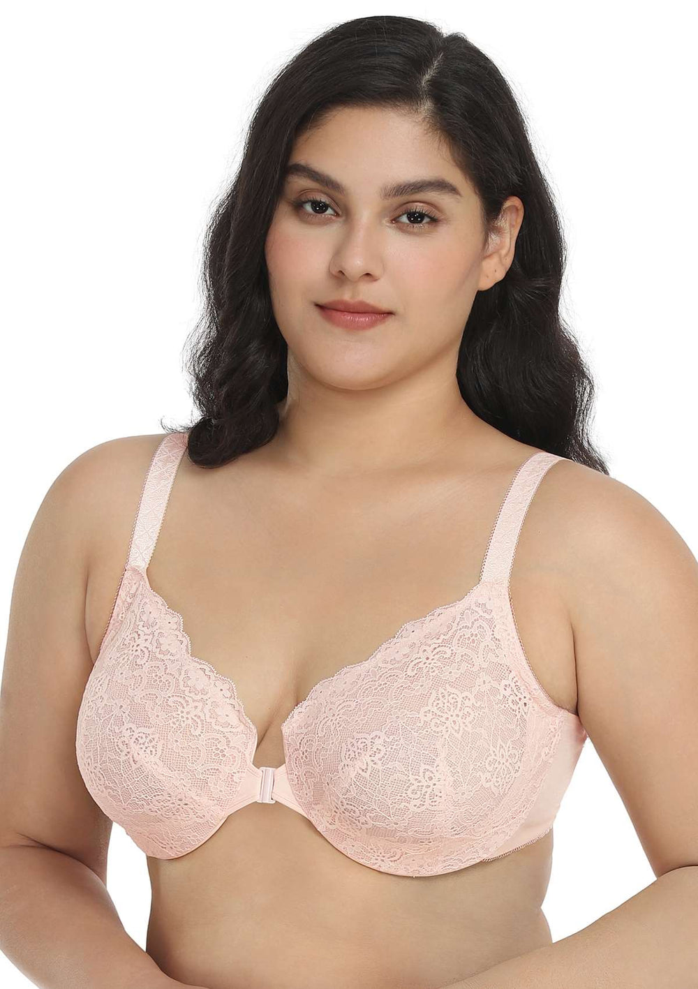 HSIA Nymphaea Easy-to-wear Front-Close Lace Unlined Underwire Bra
