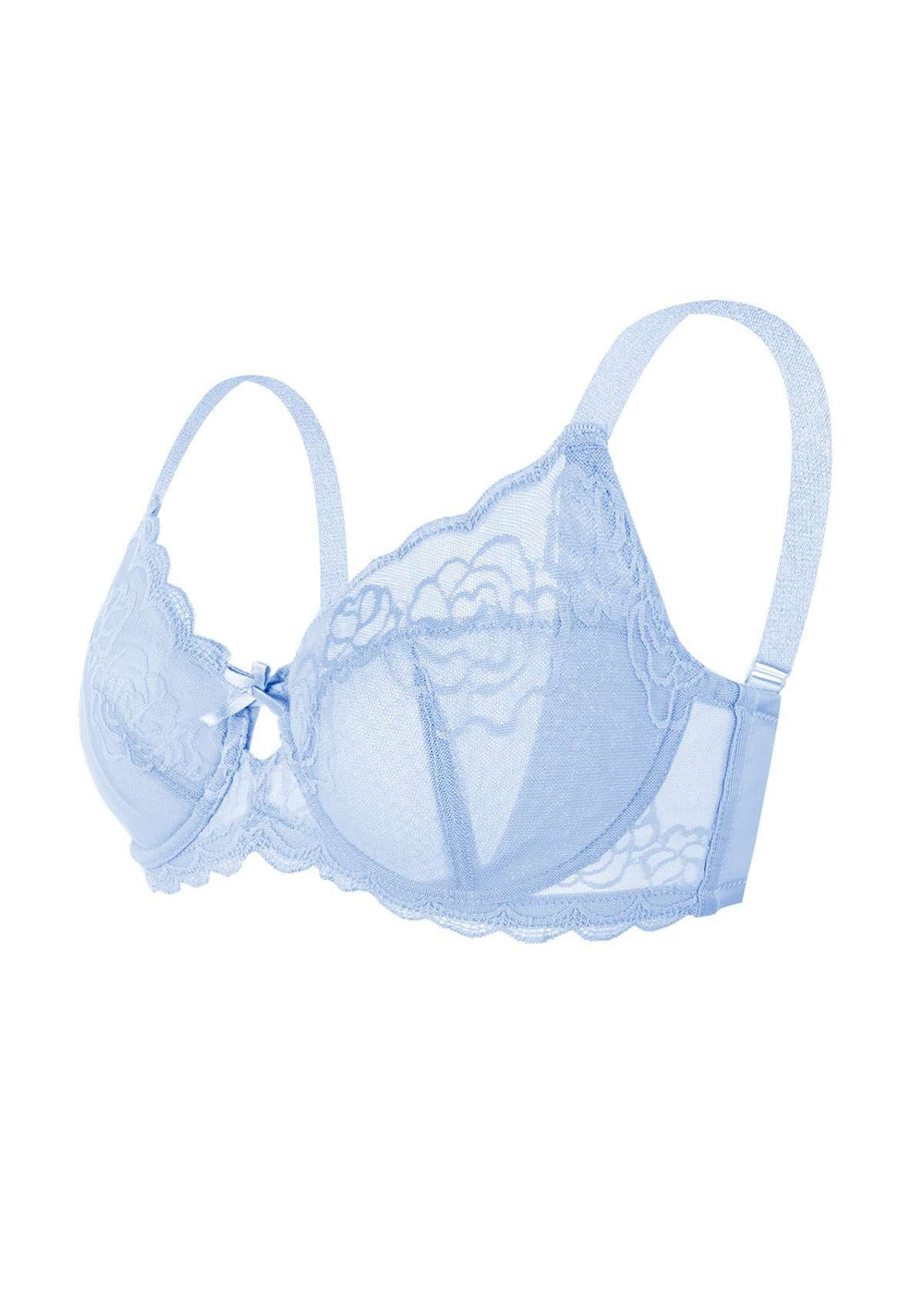 HSIA Rosa Bonica Sheer Lace Mesh Unlined Thin Comfy Woman Bra
