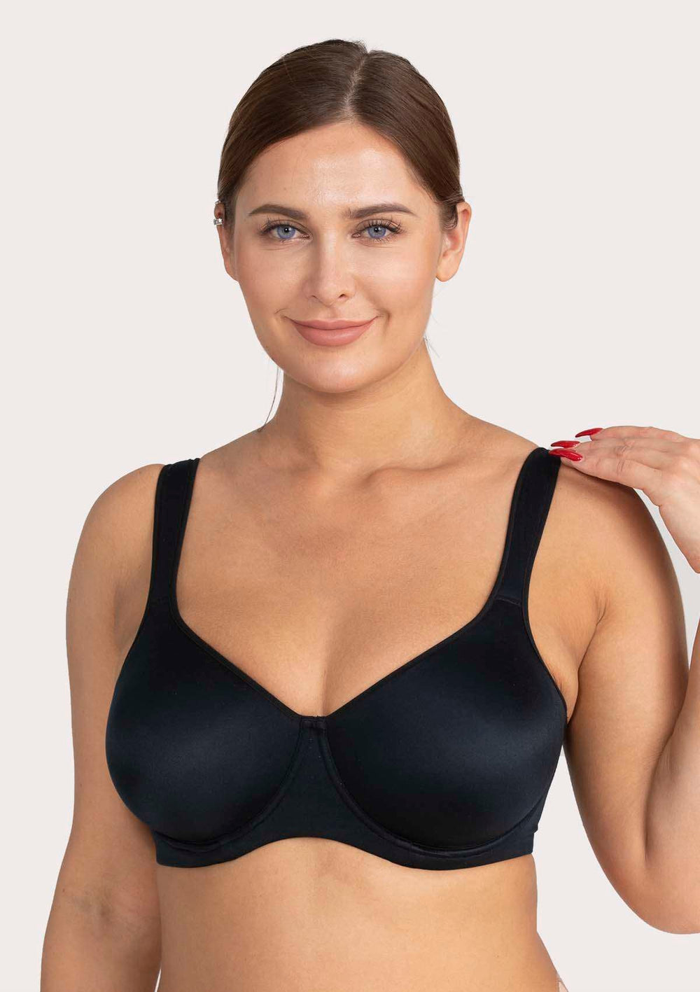 Womens Plus Size Full Coverage Underwire Unlined Minimizer Lace Bra Beige  34C